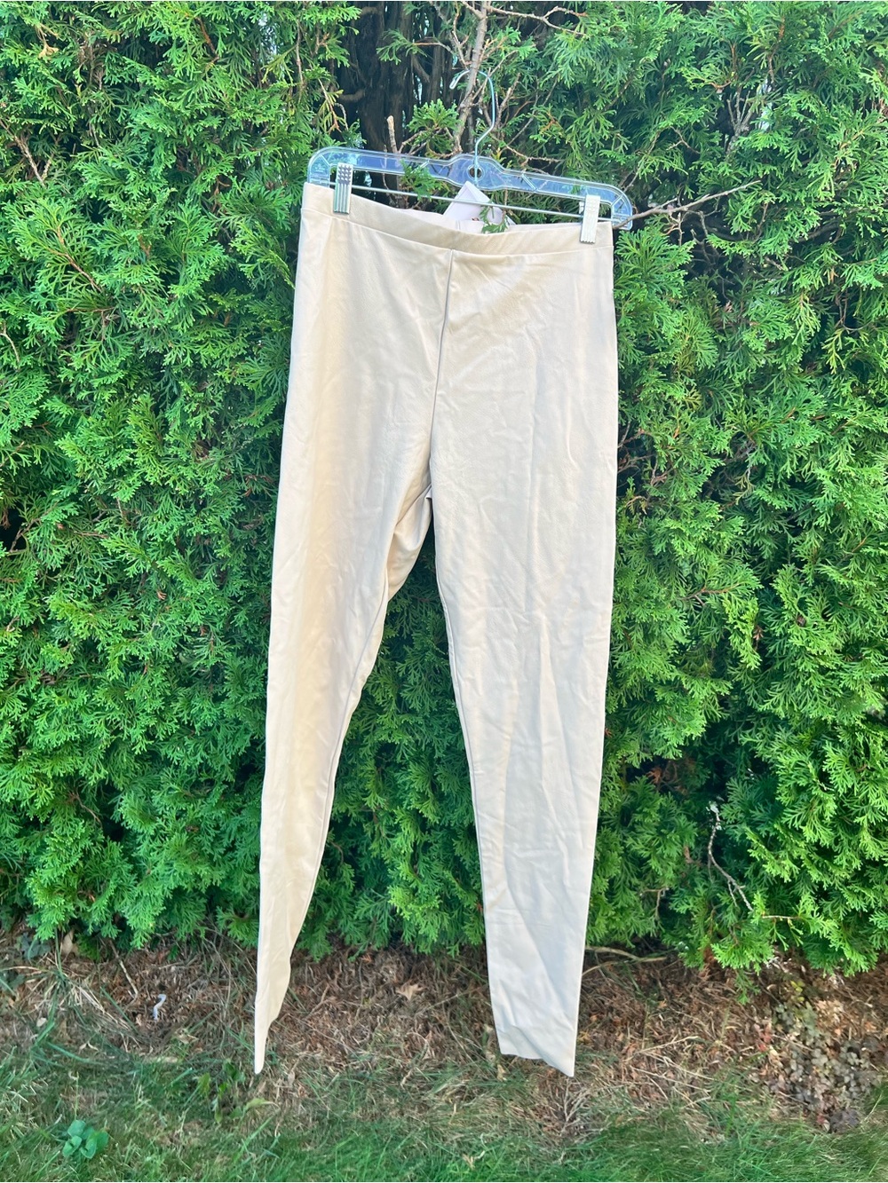 Beige Men's Slim-Fit Pants